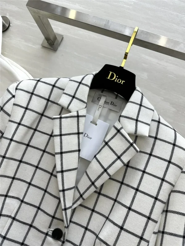 dior check blazer