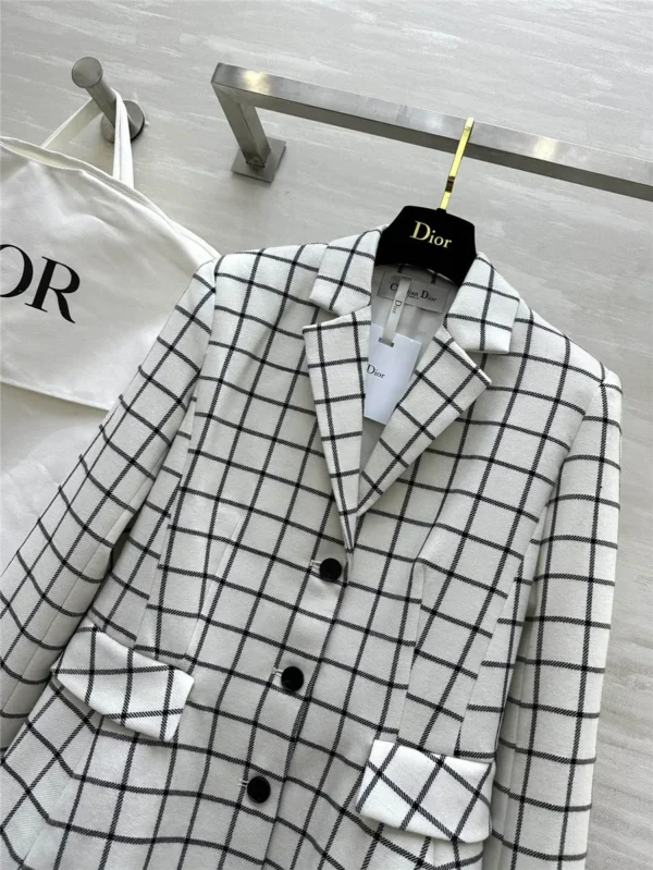 dior check blazer