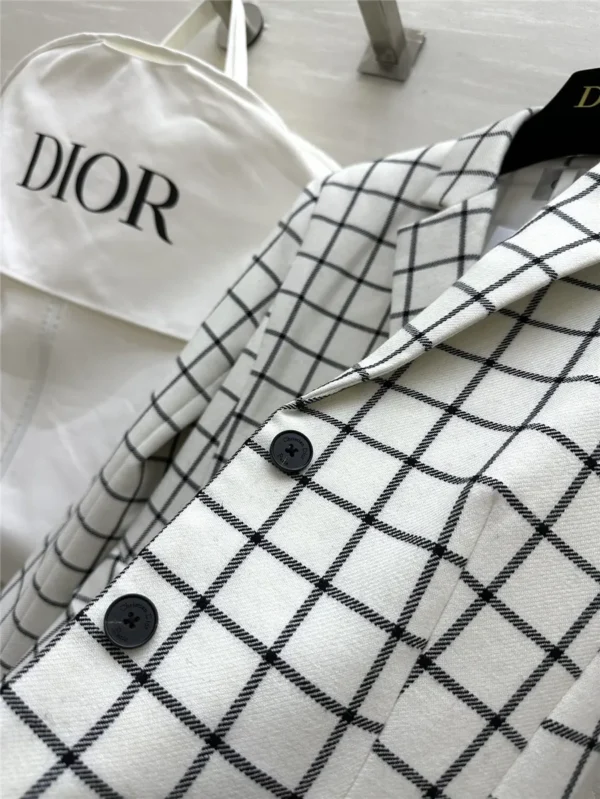 dior check blazer