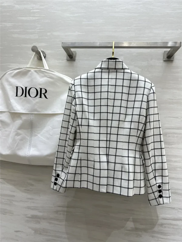 dior check blazer