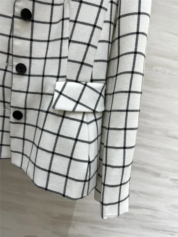 dior check blazer