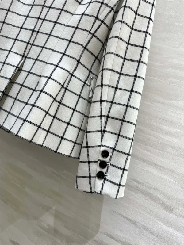 dior check blazer