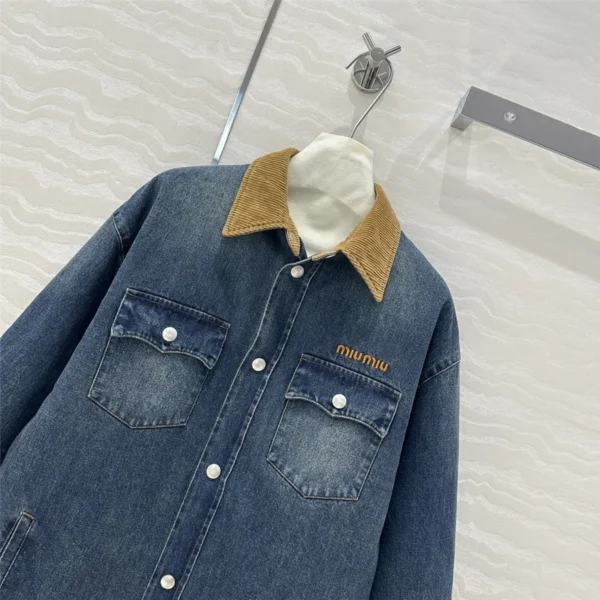 miumiu denim jacket cotton coat