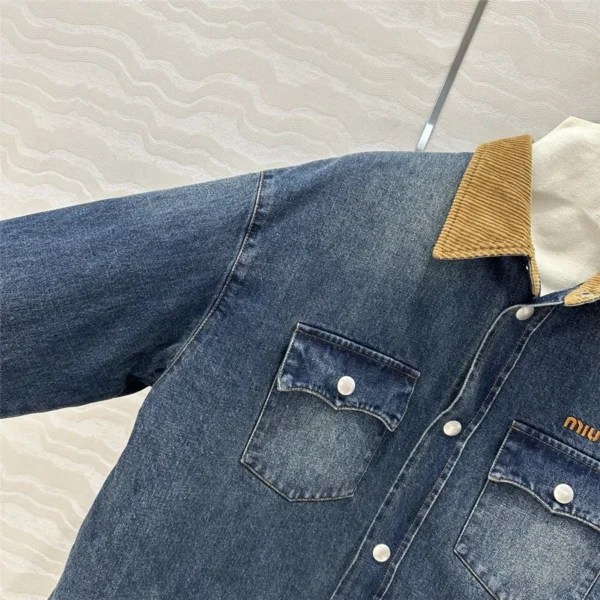 miumiu denim jacket cotton coat