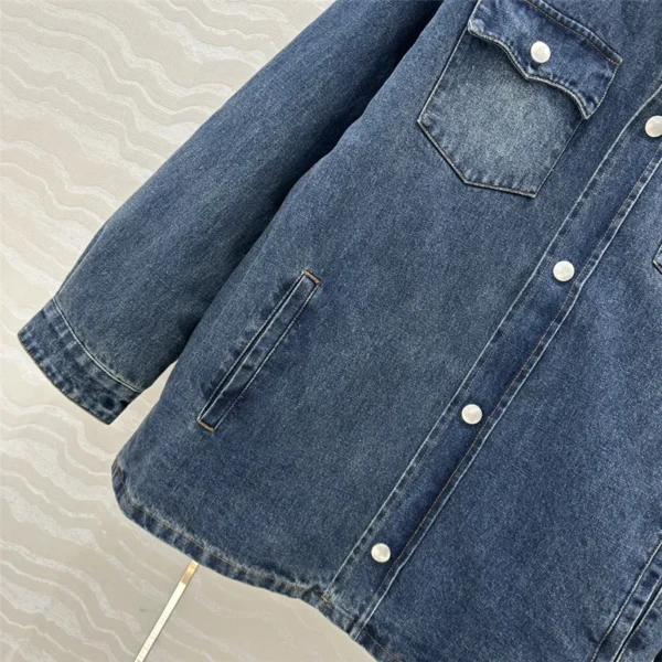 miumiu denim jacket cotton coat