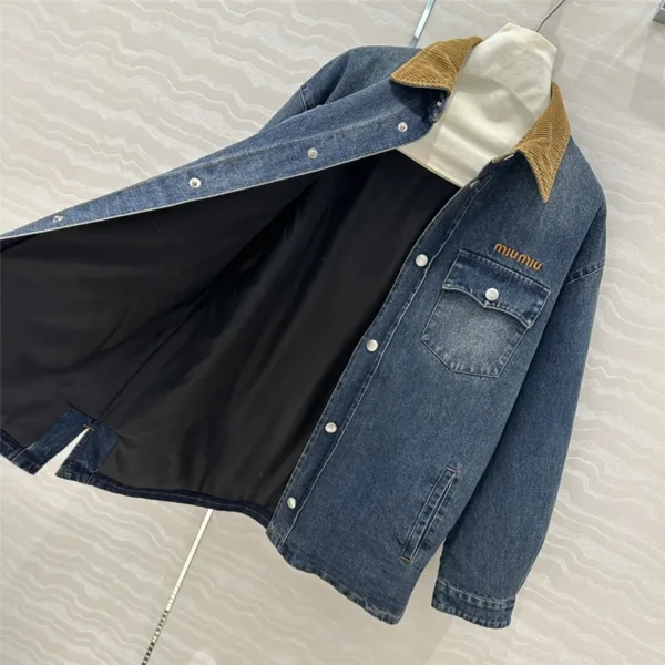 miumiu denim jacket cotton coat