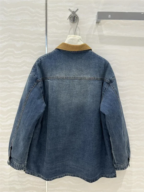 miumiu denim jacket cotton coat